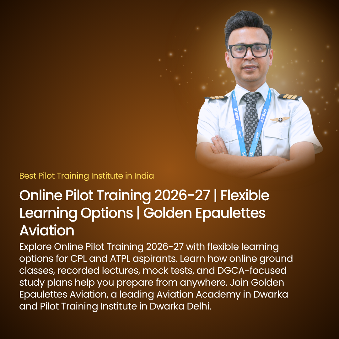Online Pilot Training 2026-27 | Flexible Learning Options | Golden Epaulettes Aviation
